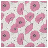 Tissu Motif de fleurs de pavot (Échantillon)