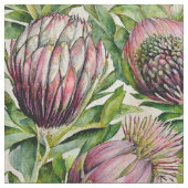 Tissu Motif de fleurs de thé rose et vert (Fermer)