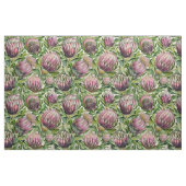 Tissu Motif de fleurs de thé rose et vert (Fat Quarter)