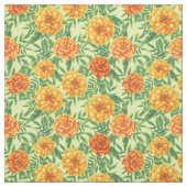 Tissu Motif de fleurs Marigold (Échantillon)