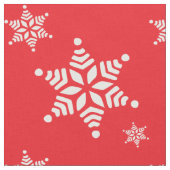 Tissu Motif de flocon de neige, Flakes blancs, Neige, Ro (Fermer)