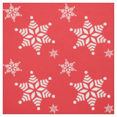 Tissu Motif de flocon de neige, Flakes blancs, Neige, Ro (Échantillon)