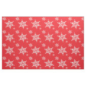 Tissu Motif de flocon de neige, Flakes blancs, Neige, Ro (Fat Quarter)