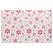 Tissu Motif de flocon de neige, Flammes de neige rouges, (Fat Quarter)