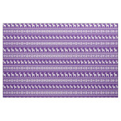 Tissu Motif de flocon de neige violet de rennes de Noël (Fat Quarter)