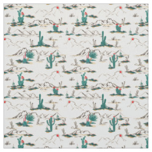 Tissu Motif de floraison de Succulents