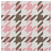 Tissu motif de fond rose et marron rétro (Détail)