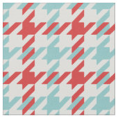 Tissu motif de fond rouge et turquoise rétro (Détail)
