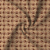 Tissu Motif de football marron mignon