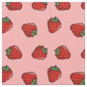 Tissu Motif de fraise (Fermer)