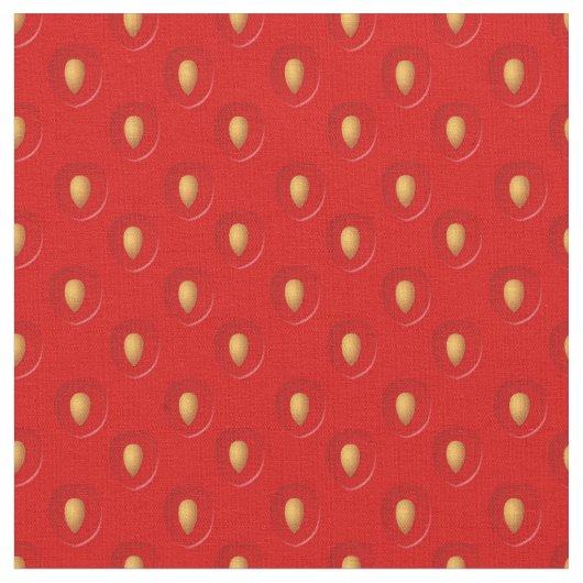 Tissu Motif de fraise (Fermer)