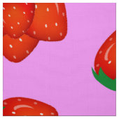 Tissu Motif de fraises (Échantillon)
