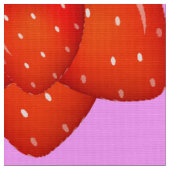 Tissu Motif de fraises (Fermer)