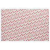 Tissu Motif de fraises blanches rouges (Yard)