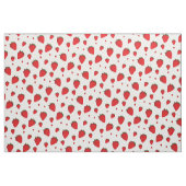 Tissu Motif de fraises blanches rouges (Fat Quarter)