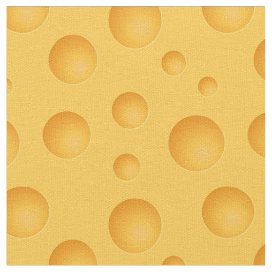 Tissu Motif de fromage jaune (Fermer)