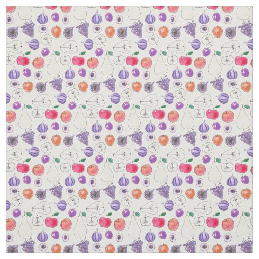 Tissu Motif de fruits (Échantillon)