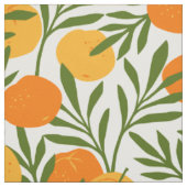 Tissu Motif de fruits d'agrumes orange (Échantillon)