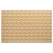 Tissu Motif de fruits d'ananas vert orange (Fat Quarter)