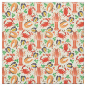 Tissu Motif de fruits de mer (Échantillon)