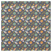 Tissu Motif de fusée spatiale extra-atmosphérique UFO (Échantillon)