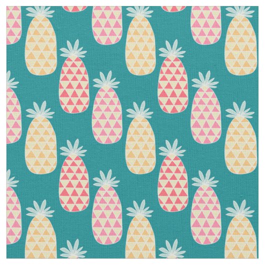 Tissu Motif de griffonnage d'ananas (Fermer)