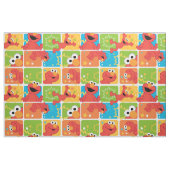 Tissu Motif de grille Elmo coloré (Fat Quarter)
