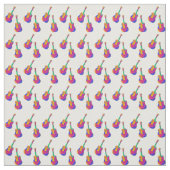 Tissu Motif de guitare super (Échantillon)