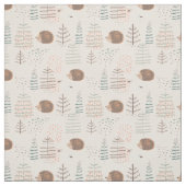Tissu Motif de hérisson de bois mignon (Échantillon)