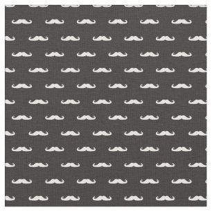 Tissu Motif de hippie de moustache