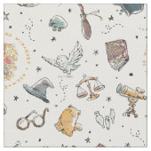 Tissu Motif de icônes Harry Potter (Fermer)