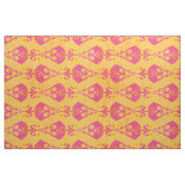 Tissu motif de ikat rose jaune chic moderne (Fat Quarter)