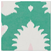 Tissu motif de ikat rose vert à texture moderne (Fermer)
