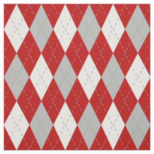 Tissu Motif de Jacquard rouge et blanc