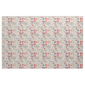 Tissu Motif de journal de Londres (Fat Quarter)