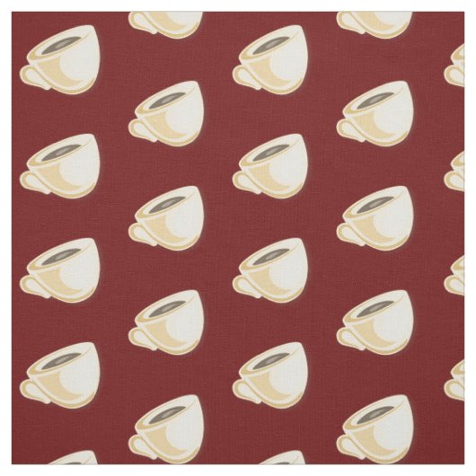 Tissu Motif de la coupe du café (Échantillon)
