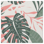 Tissu Motif de la forêt tropicale Feuille de Monstera (Fermer)