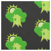 Tissu Motif de la Maison verte (Fermer)