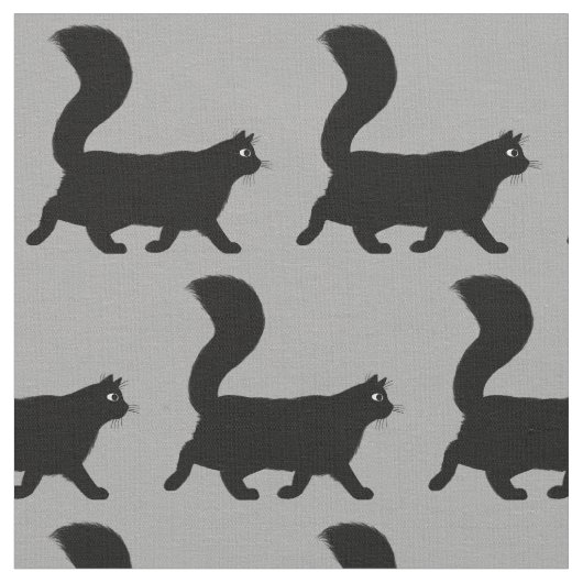 Tissu Motif de la marche des chats noirs | Le cool Kitty (Fermer)