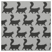 Tissu Motif de la marche des chats noirs | Le cool Kitty (Échantillon)