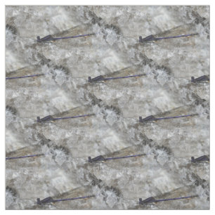 Tissu Motif de la nature pourpre de Damselfly