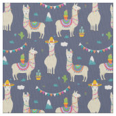 Tissu Motif de lama de célébration (fermé)