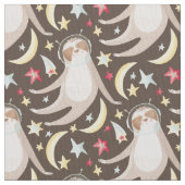 Tissu Motif de l'astronaute Sloth (fermé)