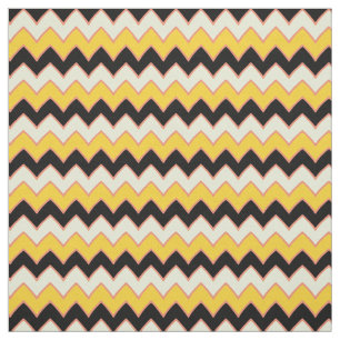 Tissu Motif de l'hippie jaune Chevron ZigZag Boho