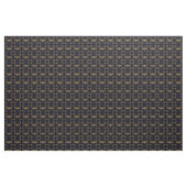 Tissu Motif de libellule d'or - sombre (Fat Quarter)