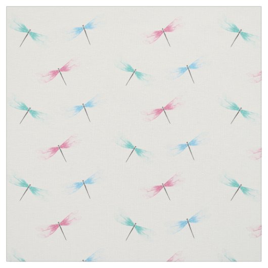 Tissu Motif de libellules (Échantillon)