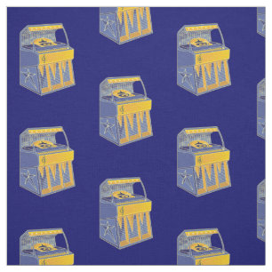 Tissu Motif de librairie rétro