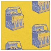 Tissu Motif de librairie rétro (Fermer)