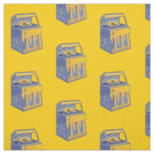 Tissu Motif de librairie rétro