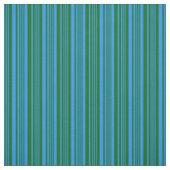 Tissu Motif de lignes bleu et vert foncé (Échantillon)